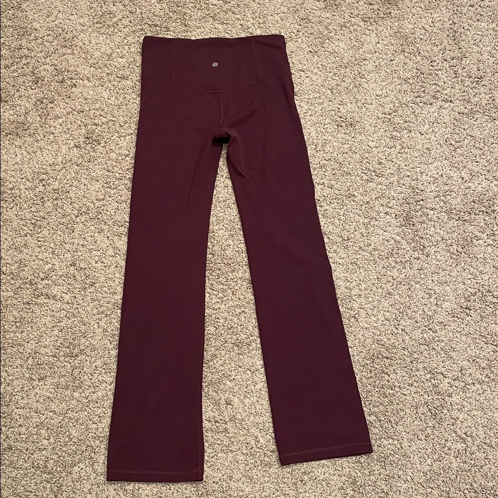 Athleta Elation Straight Leg Pant Size Medium in Maroon - Picture 4 of 6